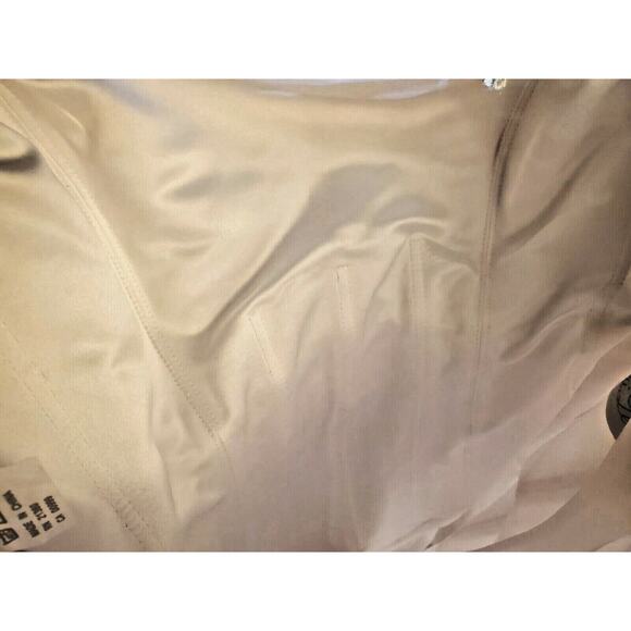 Mori Lee Wedding Dress Size 12 Lace Corset Ivory White Silver Beaded - Picture 8 of 12